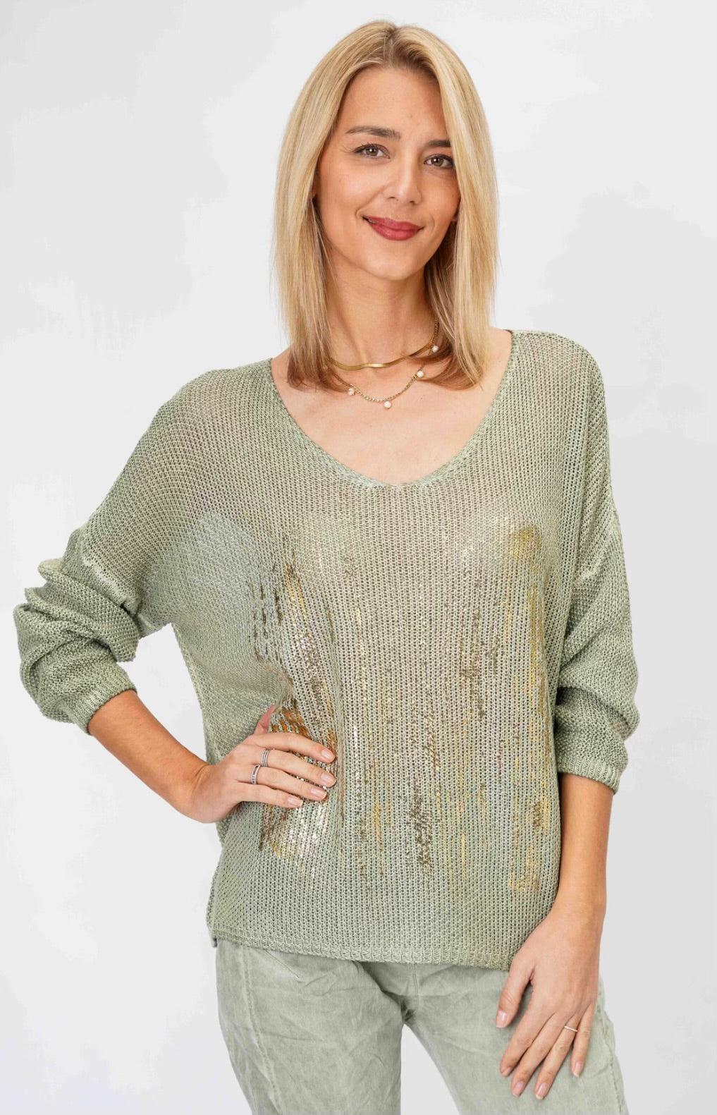 Light gold sweater best sale