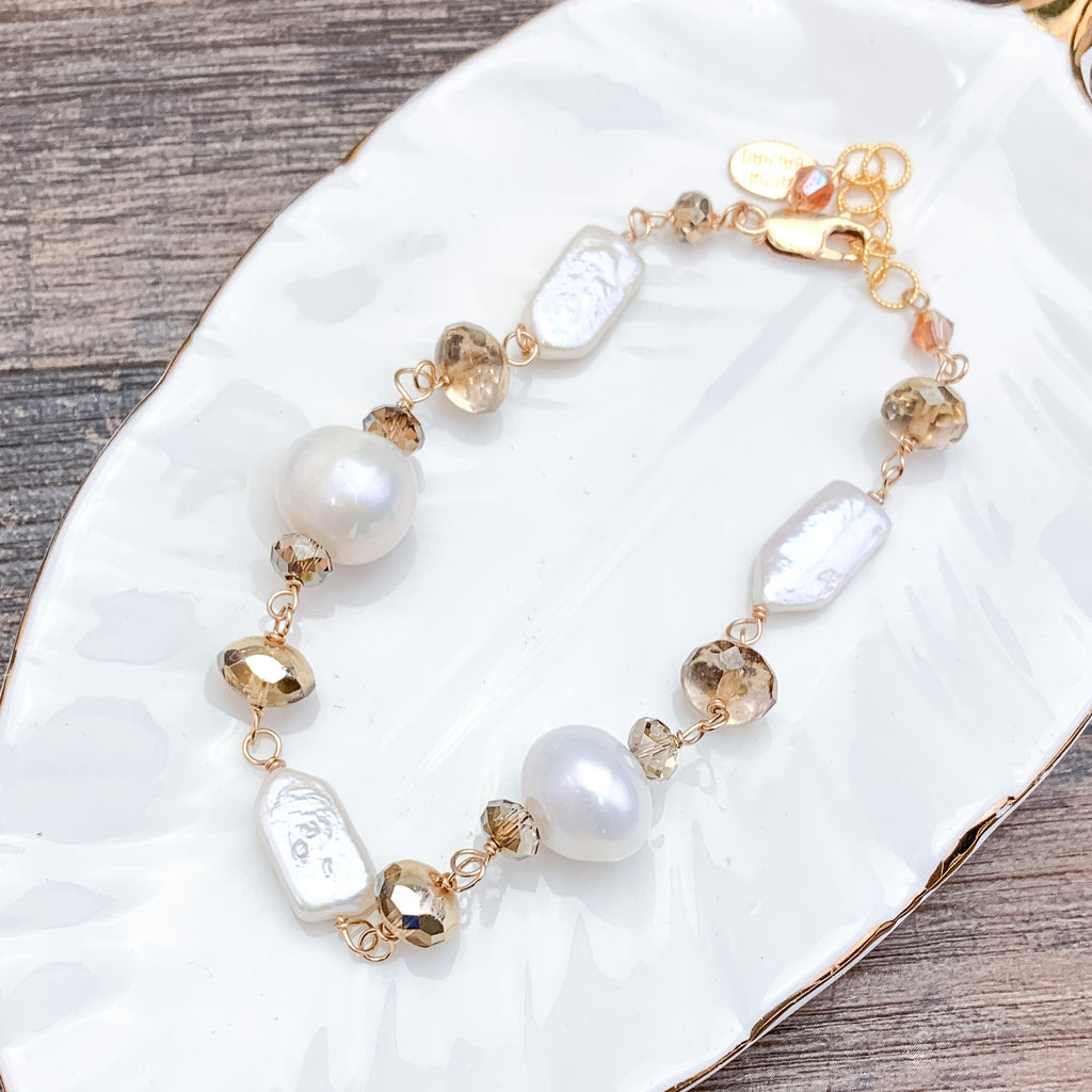 Mix Shapes Pearls Bracelet