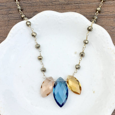 Marquee Katie Colorful Gem Necklace - Anna Balkan 