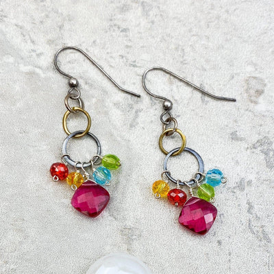 Mini Bubbles of Color Earrings - Anna Balkan 