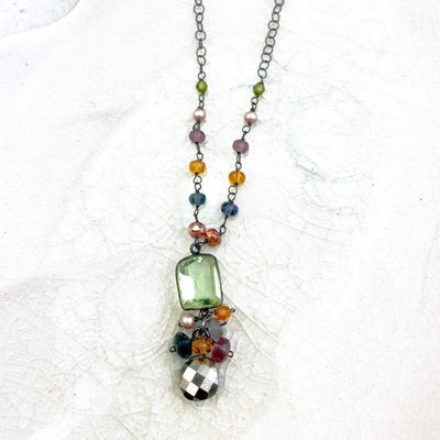 Sienna Style Pendant and Gems Necklace - Anna Balkan 