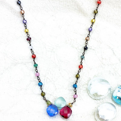 Kate Rosary and Gem Necklace - Anna Balkan 