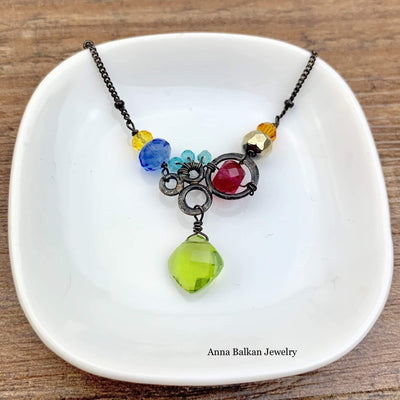 Aria Small Bubble Necklace - Anna Balkan 