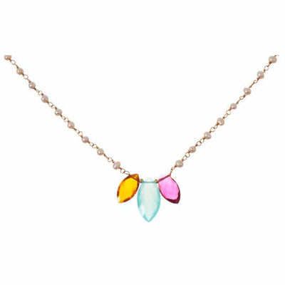 Marquee Katie Colorful Gem Necklace - Anna Balkan 
