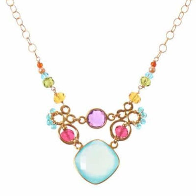 Sarah Unique Gems and Links Necklace - Anna Balkan 