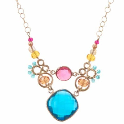 Sarah Unique Gems and Links Necklace - Anna Balkan 