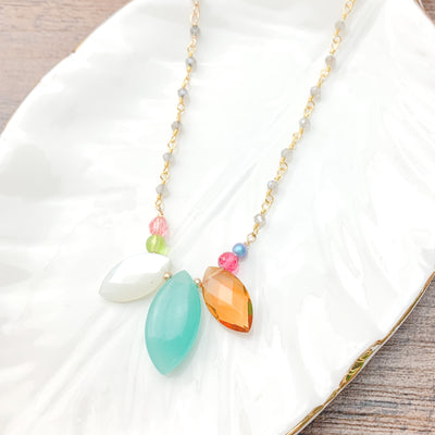 colorful amazonite necklace 
